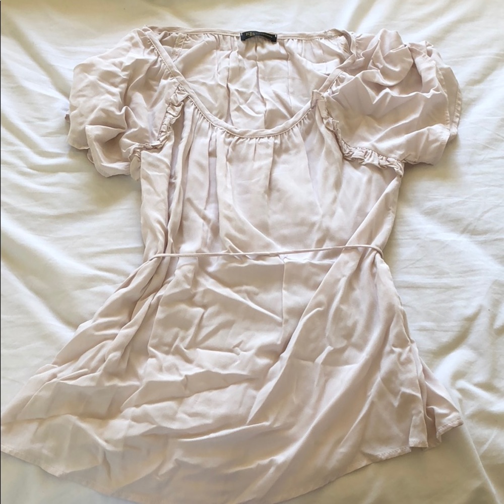 KLD signature blush blouse